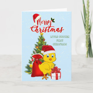 Kleines Baby Chicken Weihnachten