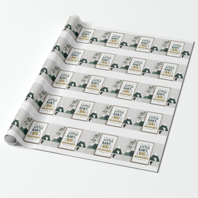 Kleines Baby groß Geschenkpapier (Ungerollt)