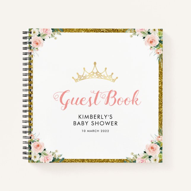 kleines Babyduschenheber-Notebook Notizbuch (Vorderseite)