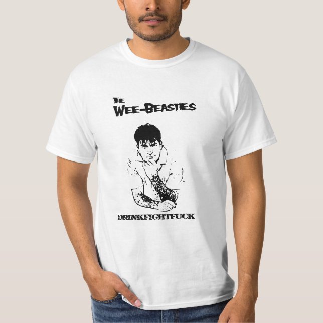Kleines-Beasties Getränk-Kampf-Shirt T-Shirt (Vorderseite)