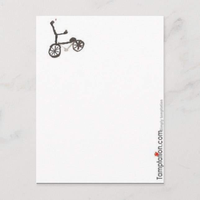 Kleines Bike Postkarte (Vorderseite)