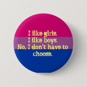 kleines Bisexualflaggenstolz-Abzeichen/-Button Button
