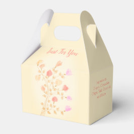 Kleines Blumendesign in Pastelltönen Geschenkschachtel
