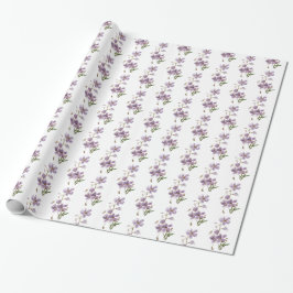 Kleines Blumenwackelpapier - empfindliche Blume Geschenkpapier