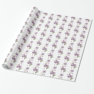 Kleines Blumenwackelpapier - empfindliche Blume Geschenkpapier