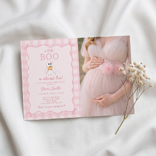 Kleines Boo Mädchen Geist Baby Shower Einladungsfo Einladung