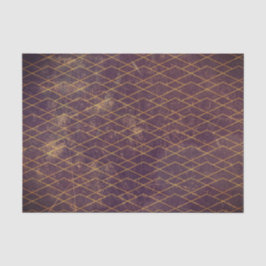 Kleines Brown gestresstes Muster geometrisch struk Seidenpapier