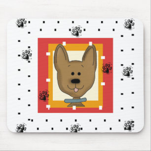 Kleines Brown-Hündchen Mousepad