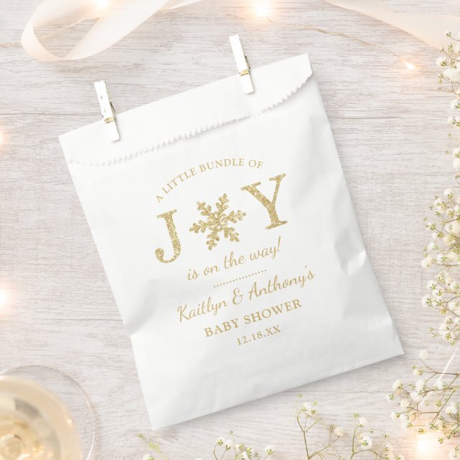 Kleines Bündel von freudlicher Weihnachtsdusche Geschenktütchen (Ausgeschnitten)