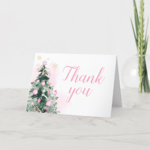 Kleines Bündel von Weihnachten der Freude Dankeskarte