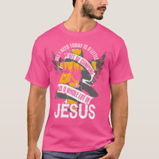 Kleines Camping und jede Menge Jesus Religiou T-Shirt