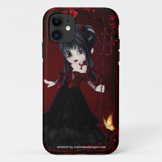 kleines Cookie Devil Girl Design 1 Case-Mate iPhone Hülle (Rückseite)