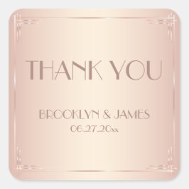 Kleines Dankeschön Vintage Blush Wedding Stickers