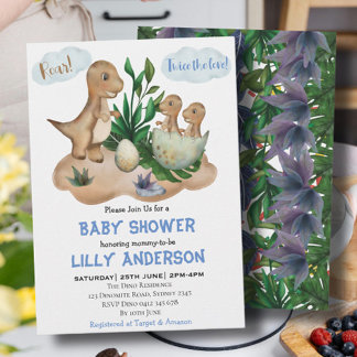 Kleines Dinosaurier-Party! Brüllen! Babyparty Einladung