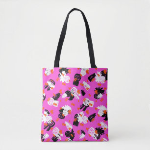 Kleines Ditsy-Muster mit tropischen Motiven, handg Tasche