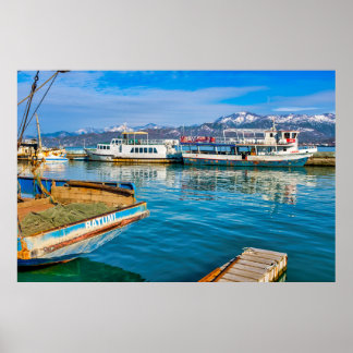 Kleines Dock in Batumi Poster