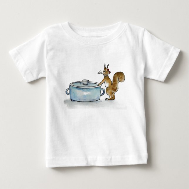kleines Eichhörnchen Baby T-shirt (Vorderseite)