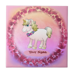 Kleines Einhorn Fliese