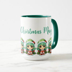 Kleines-Elfen-Mädchen Weihnachtszauber individuell Tasse