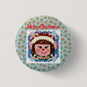 Kleines Elfenmädchen Button