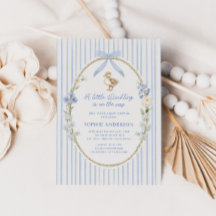 Kleines Entlein Cottage Blau Baby Shower