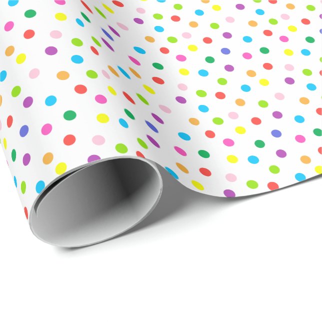 Kleines, farbenfrohe Papiere Geschenkpapier (Rolleneckpunkt)
