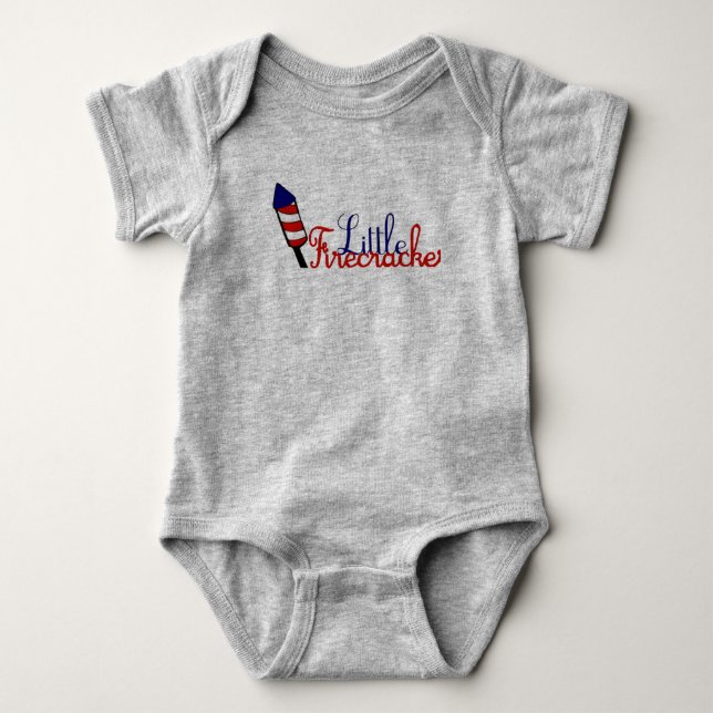 Kleines Firecracker-Design Baby Strampler (Vorderseite)