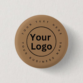 Kleines Firmenlogo braun Button