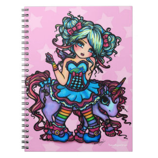 Kleines Fräulein Deelish Fairy Unicorn Prinzessin Notizblock