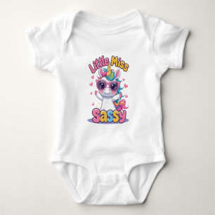 Kleines Fräulein Sassy Baby Outfit – Süßes Einhorn Strampler
