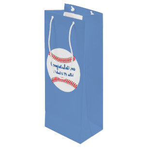 Kleines Gepäck Baseball Baby Dusche Mittleres Ges Geschenktüte Für Weinflaschen