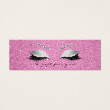 Kleines Geschenkgutschein Graue rosa Lashes Makeup