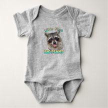 Kleines Gesicht, große Pläne Raccoon Baby Bodysuit