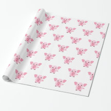 Kleines glückliches süßes rosa Schwein