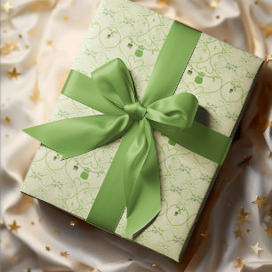 Kleines Glückskind Shamrock-Baby-Mädchen-Outfit Geschenkpapier