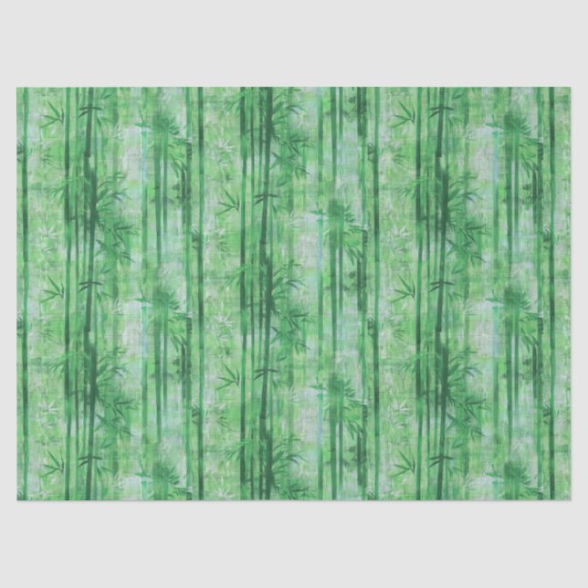 Kleines grünes Bambusgewebe - 10lb, 17"x23" Seidenpapier (Vorderseite)