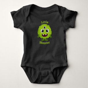 Kleines grünes Monster Cooler Typ Baby Strampler