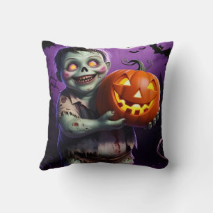 Kleines grünes Monster & Pumpkin Friend Kissen