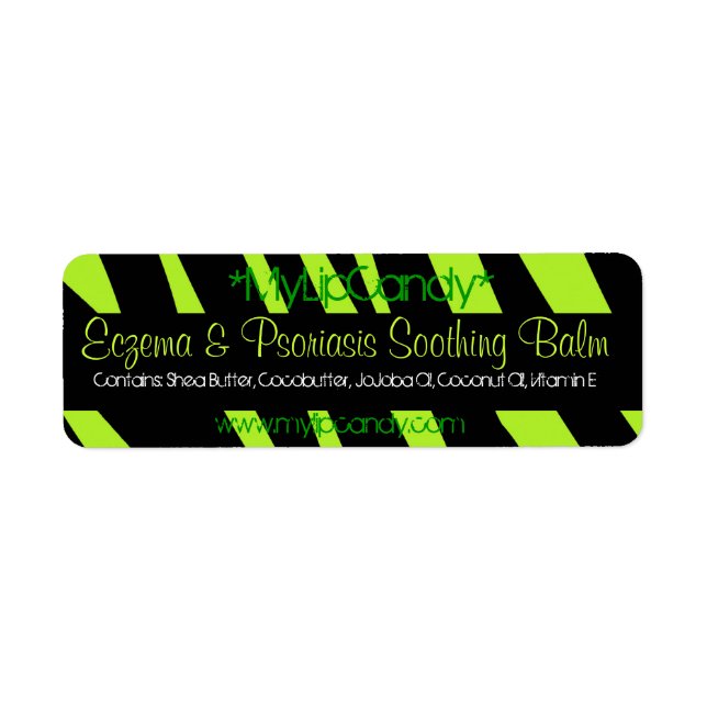 Kleines grünes Zebra-Etikett (Vorne)