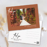 Kleines handgeschriebenes Foto Vielen Dank Terraco Postkarte<br><div class="desc">Vielen Dank an Ihre Gäste mit diesem modernen Foto Dankeschön-Karte mit handgeschriebenem "danke".</div>