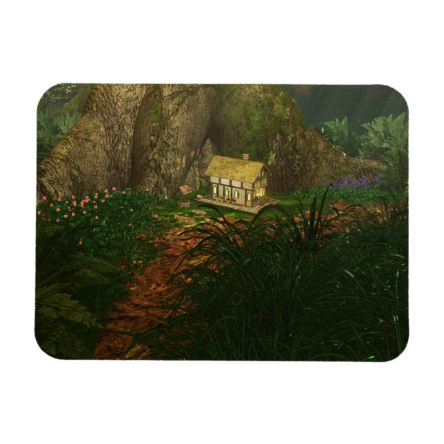 Kleines Haus im Big Woods Flexible Magnet (Horizontal)