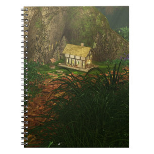 Kleines Haus im Big Woods Notebook Notizblock