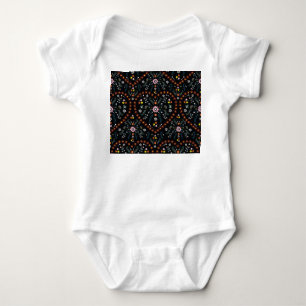 Kleines Herz der Blume: Fantasy nahtlos. Baby Strampler