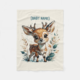 Kleines Hirsch Personalisiert Fleecedecke