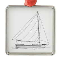 Kleines hölzernes Segelboot - karibisches Sloop