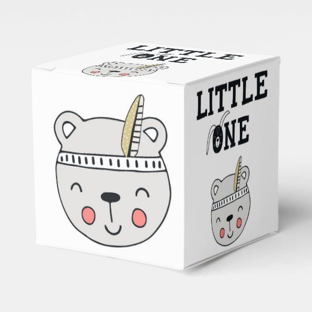 Kleines | Indian Baby Bear | Geschenkschachtel (Vorderseite)