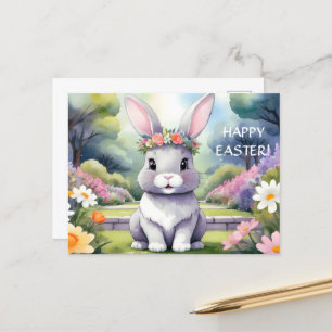Kleines Kaninchen, Ostern Feiertagspostkarte