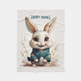 Kleines Kaninchen Personalisiert Fleecedecke