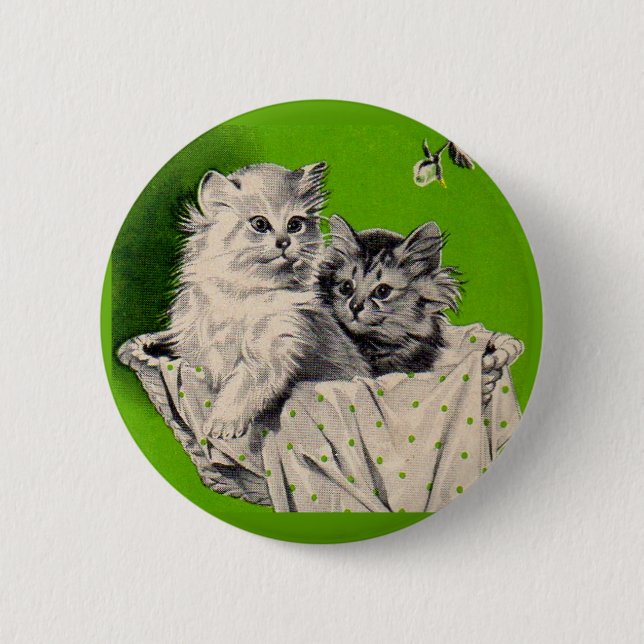 Kleines Kätzchen Button (Vorderseite)