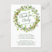 Kleines Kleeblatt Babyduschenbuch für Babykarte